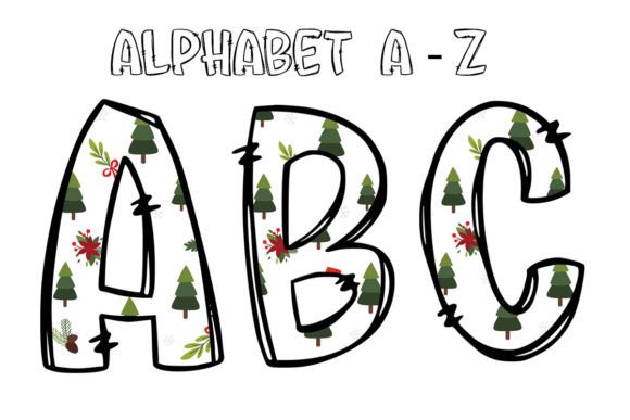 Alphabet Letters Doodle Christmas Tree 1 Review