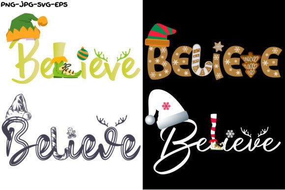 Believe Christmas Collection: Festive Illustrations