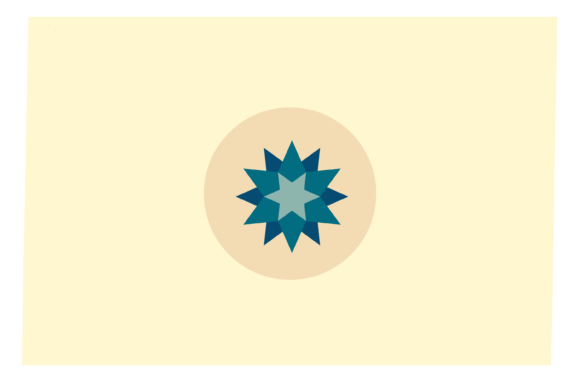 Blue Christmas Star Icon for Illustrations