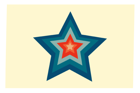 Blue Christmas Star: Illustrations for Festive Design