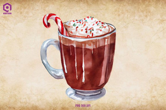 Christmas Hot Cocoa Clipart 9: Illustrations for Crafters