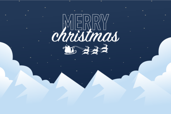 Christmas Label Collection Art: Festive Illustrations