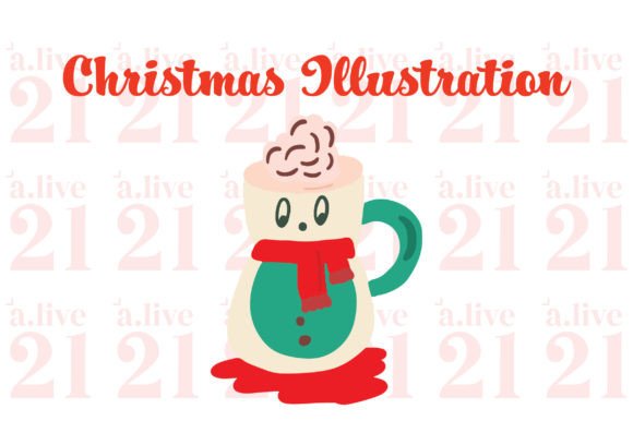 Christmas Mugs Clipart SVG: Festive Illustrations