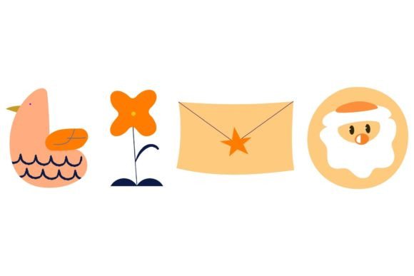 Christmas Orange Vector: Illustrations for Design