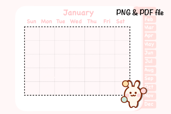Christmas Time Digital Monthly Planner Illustrations Review