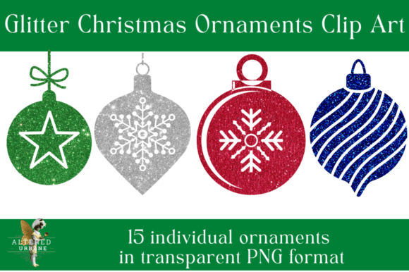 Glitter Christmas Ornaments Clip Art: A Brand Designer’s Review