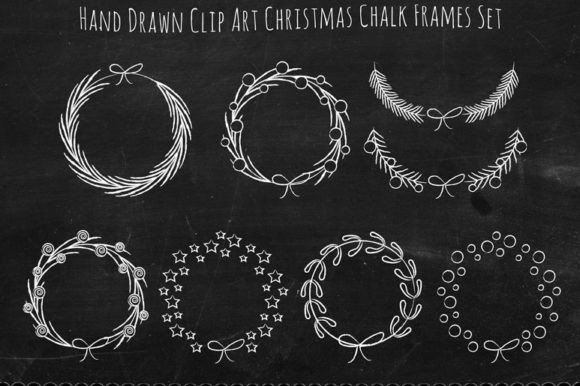 Hand Drawn Christmas Chalk Frame Review