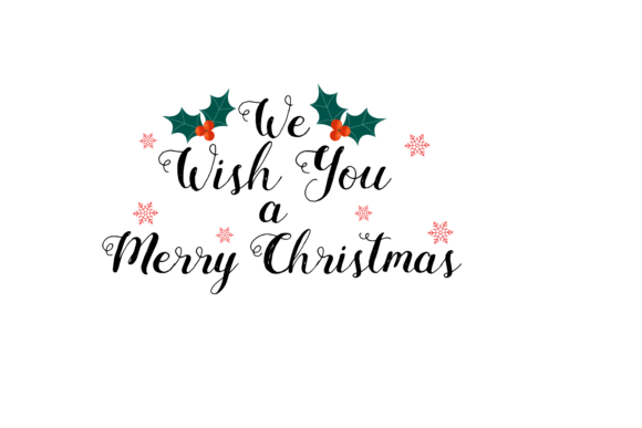 Merry Christmas Black Decor Color Illustrations