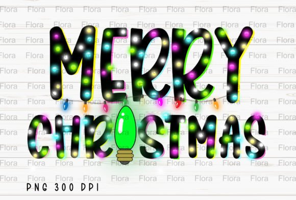 Merry Christmas Lights Doodle PNG Review
