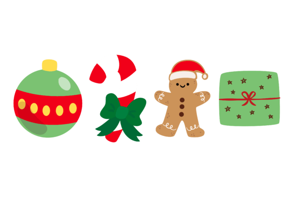 Merry Christmas Set Holiday Illustrations Review