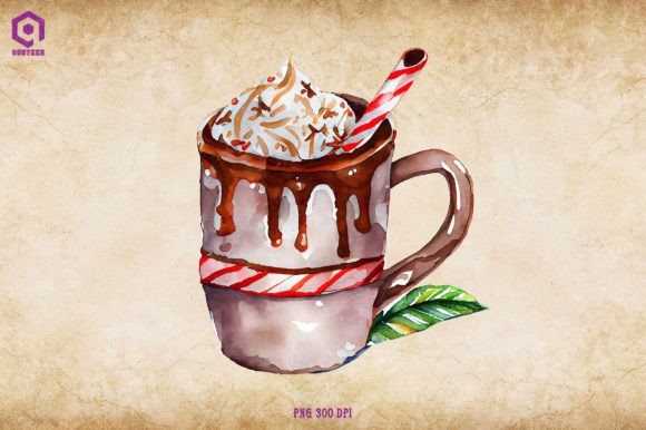 Review: Christmas Hot Cocoa Clipart 10 Illustrations