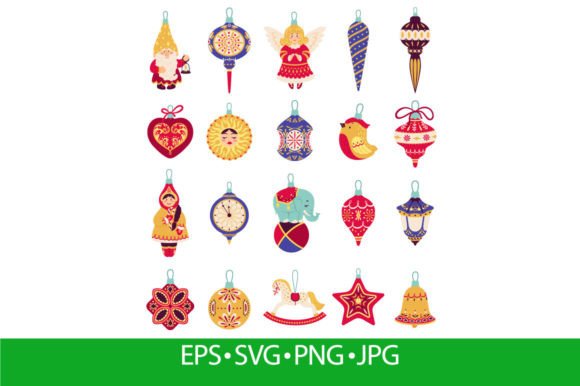 Review: Christmas Tree Toys with Ornaments Illustrations