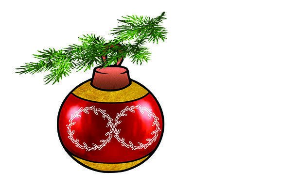Reviewing Christmas Ornament 5 Illustrations