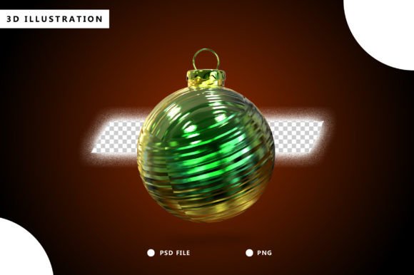 Reviewing the Green Metallic Christmas Ball 3D Render
