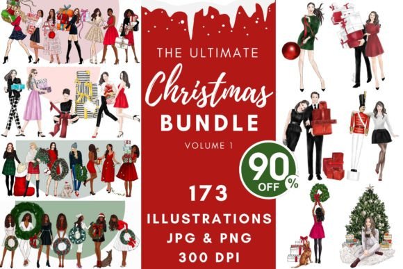 Reviewing The Ultimate Christmas Girls Bundle Illustrations