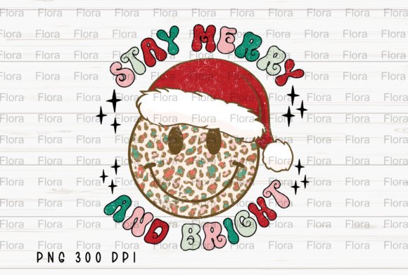Stay Merry and Bright PNG: Festive Illustrations